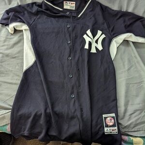Mens Navy Blue New York Yankees Baseball Jersey